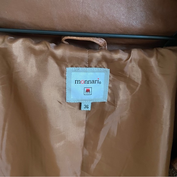 Chestnut Brown Genuine Leather Jacket from Poland (Monnari brand)- size 36 - Picture 3 of 8